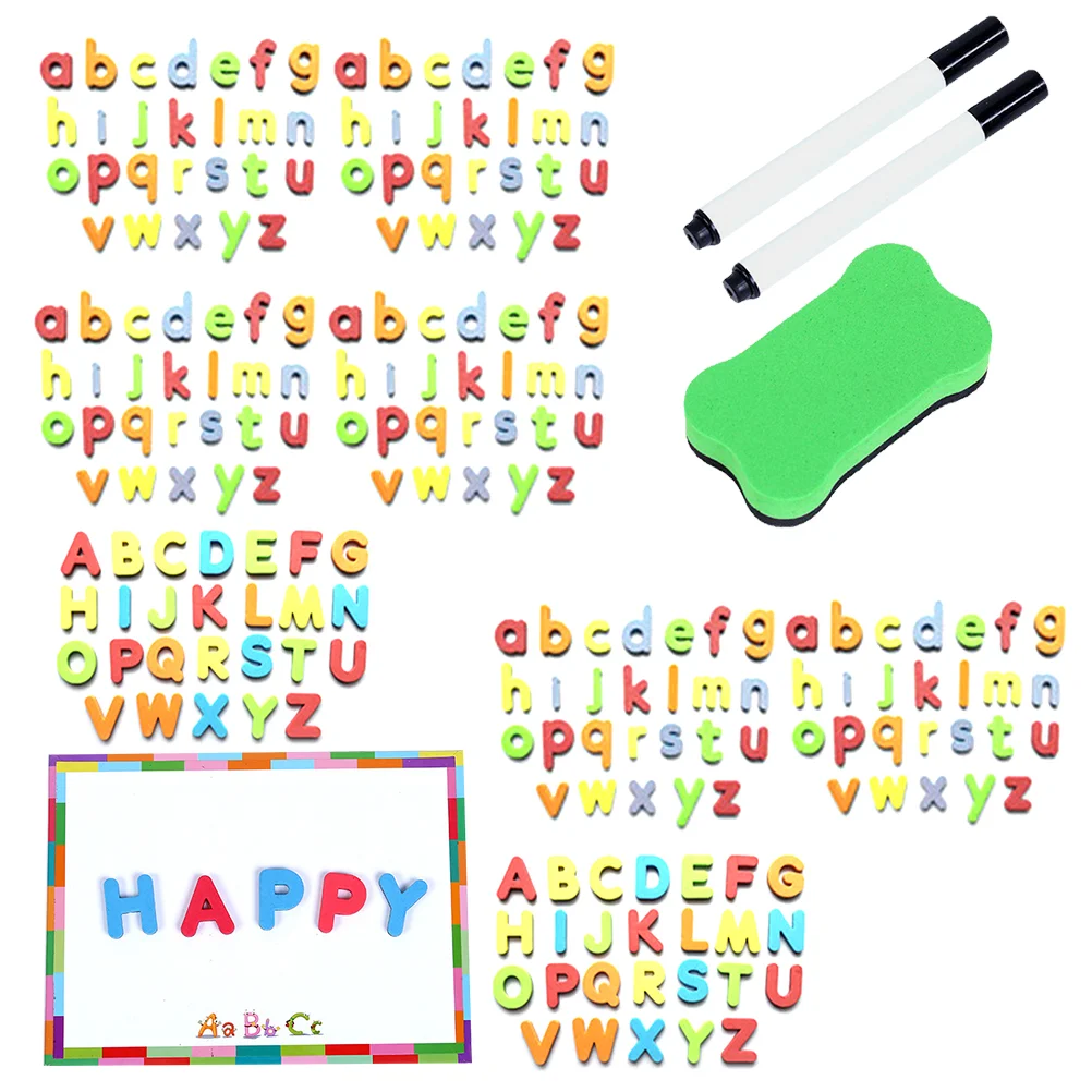 

English Letter Stickers Magnetic Letters Toddlers 1-3 Magnets Kids Educational Toys Alphabet Children's