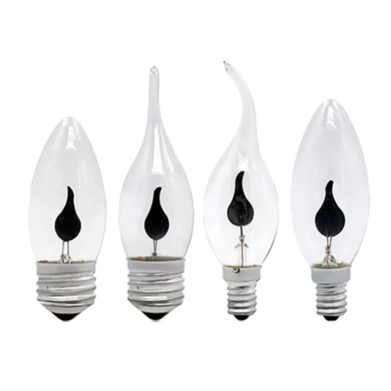 

Edison Led Candle Light Bulb E14 E27 LED Flame Effect Bulb 3W AC220V Home For Decor Lighting Ampoule Candle Bulb