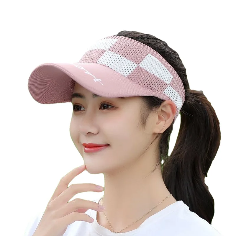 

Empty Top Visor hat Sports Caps Men Women Hats New Breathable Sun Visor Hats Summer European Outdoor Casual Unisex Ponytail Hat