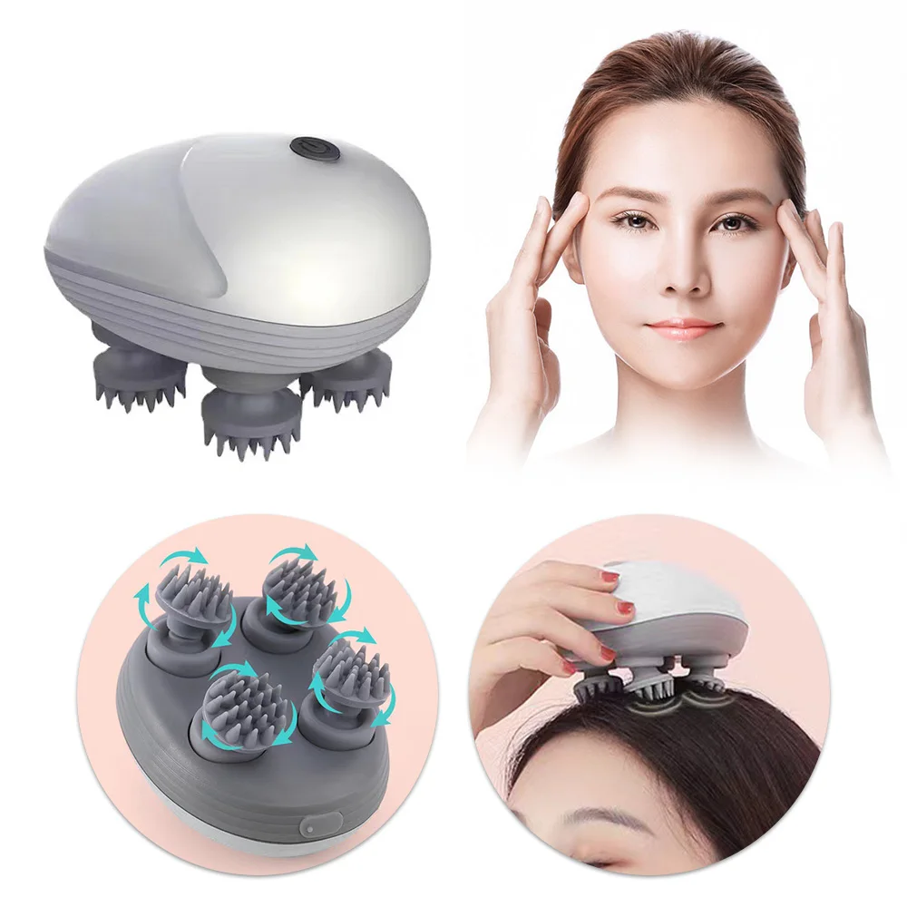 

Silicone Scalp Massager Hair Massager Massager For Cats Electric Massage Migraine Relief Relax Antiestres Relaxation Stress