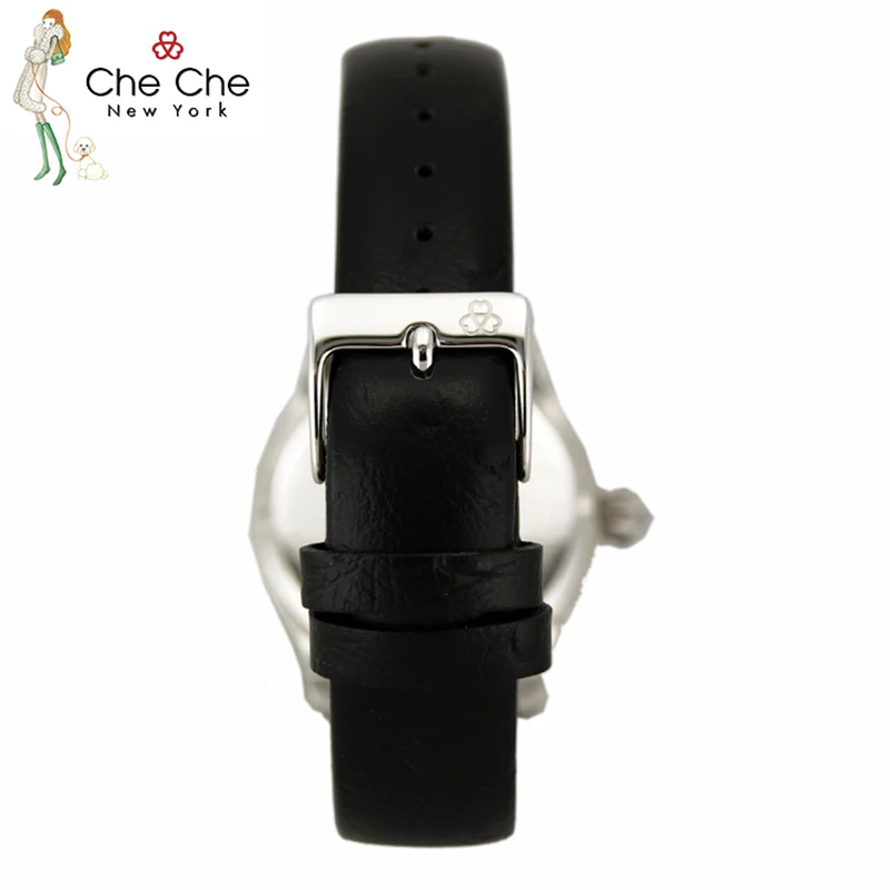 CHECHE CC0016-C women's watch leather strap luxury fresh wind full of stars thin diamond dial quartz lady's watches Gifts