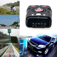 car radar detector full band scanning flow velocity 360 degree anti radar detection voice alarm with led display support russian
