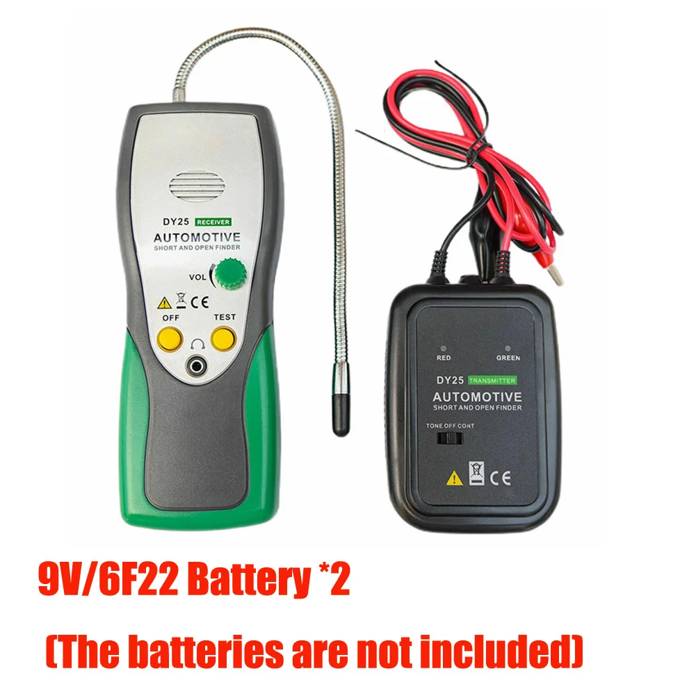 

1 Set DY25 Automotive 9V/6F22 Repair Diagnostic Circuit Finder Tester Cable Tracker For Car Repair Tool Testers Equippments