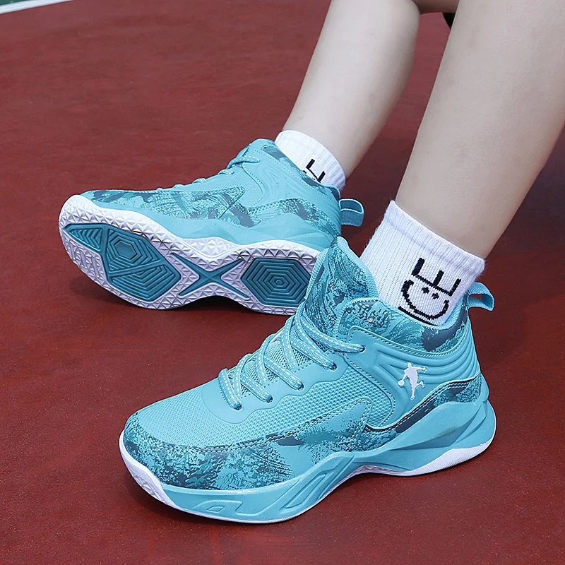 Brand Kids Basketball Shoes Trendy Boy Girl Non-slip Sports Tennis Shoes High Quality Youth Comfortable Running Athletic Shoes