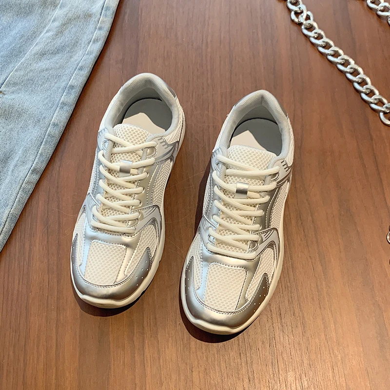 Дизайнерская Брендовая женская обувь летняя дышащая сетчатая на мягкой подошве