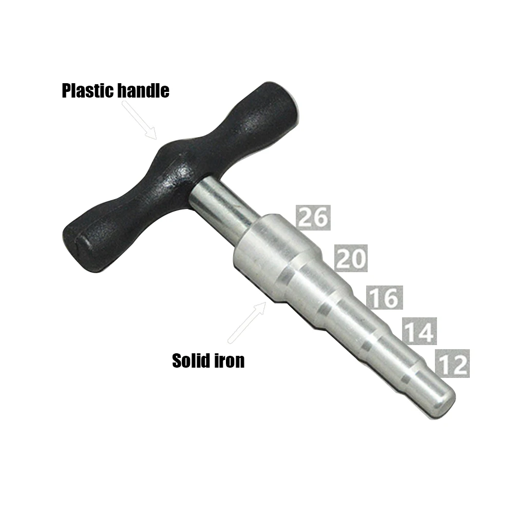 

Iron Plastic Small Practical T Type Manual Expansion Rounder Round Tool Repair Household Metal Trimming Sturdy Pipe Expander