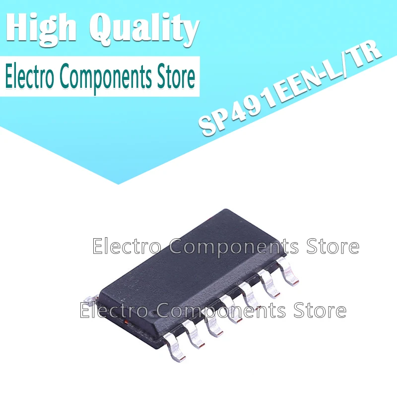 10Pcs/Lot SP491EEN-L/TR SP491EEN SOP-14 Interface Chip IC RS-485 Driver Receiver SOP14