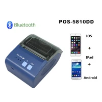 zj 5810dd supermarket retail catering takeaway cashier portable 58mm pos mini thermal receipt printer for android ios windows
