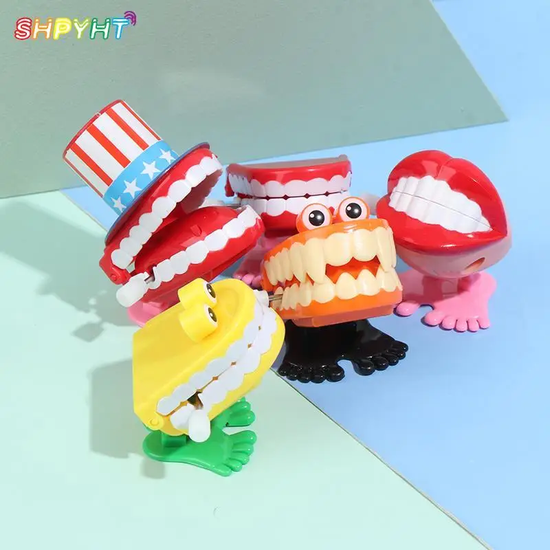 

New Funny Cartoon Teeth Denture Foot Clockwork Educational Developmental Toys Gift