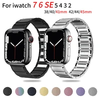 magnetic loop strap for apple watch band 44mm 40mm 45mm 41mm 42mm 38mm stainless steel correa bracelet iwatch serie 3 4 5 6 se 7