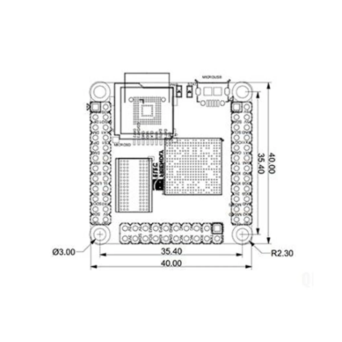 

Макетная плата NanoPi NEO Allwinner H3 Super Raspberry Pie -Core -A7 DDR3 (ОЗУ 256 Мб)