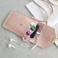 transparent window cell phone purse touchable screen phone bag lovely women crossbody bags smart phones accessories portable bag