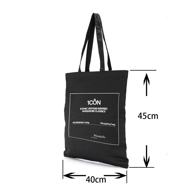 Margiela 23FW Tote Bags Women's Man's MM6 Digital Printing Cotton Shopping Canvas Shoulder Bag Fashion Casual Shoulder Handbags