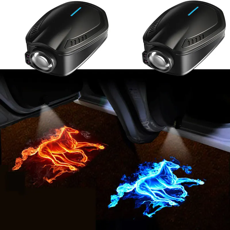 

Car Universal LED Rechargeable Wireless Welcome Light Door Automatic Sensor Light Laser Projector Logo Decoration Cool Light