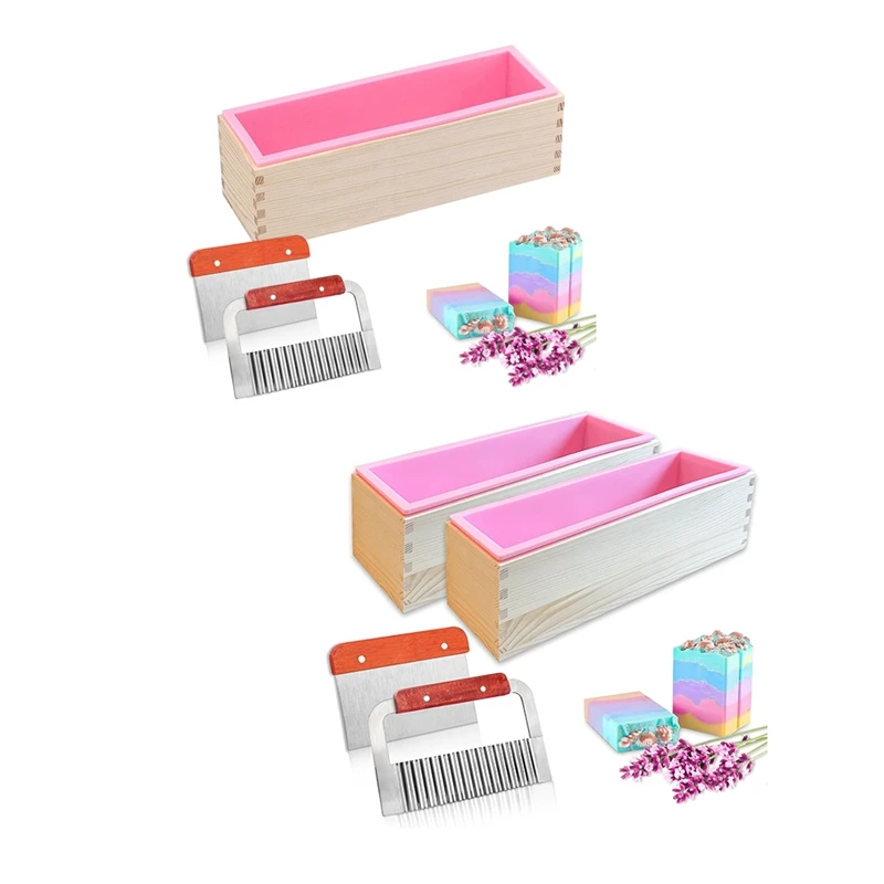 Принадлежности для изготовления мыла Гибкая прямоугольная форма хлеба с