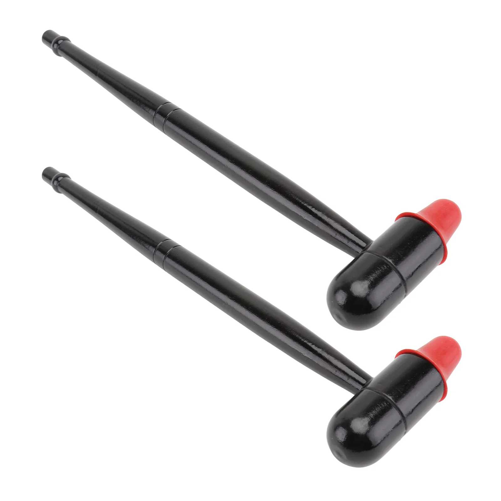 

2Pcs Wooden Acupoint Tapping Hammer Practical Waist Back Massager Black