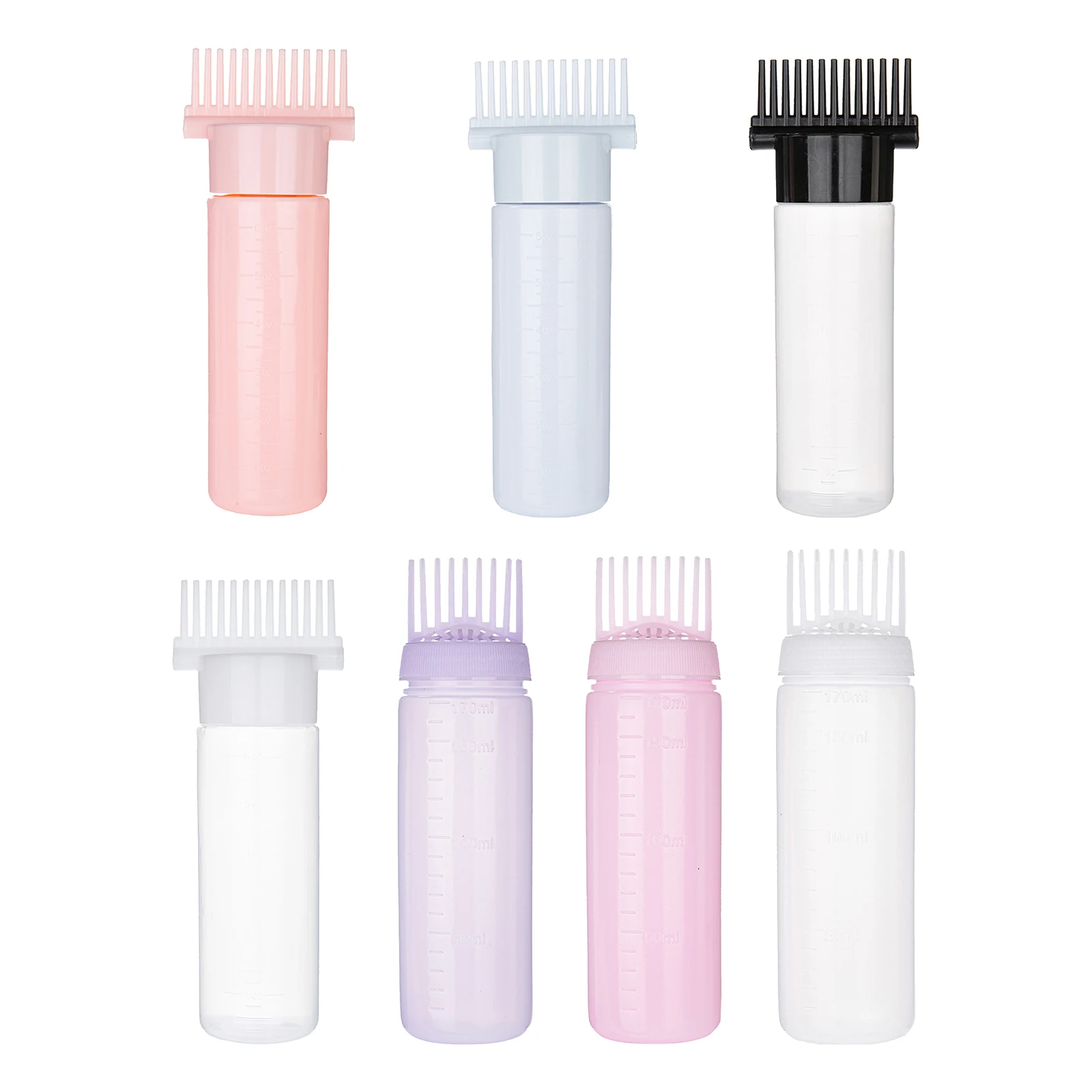

1 Piece Root Comb Applicator Bottles, 2 ounce 180ml Hair Coloring, Dyeing and Scalp Treatment Essential Salon Hairdressing Tool