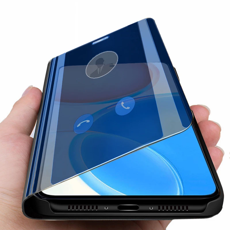 

smart mirror flip cases cover For huawei honor x8 6.7inch stand book Protection coque fundas on huawai honer honar x7 x9 x30