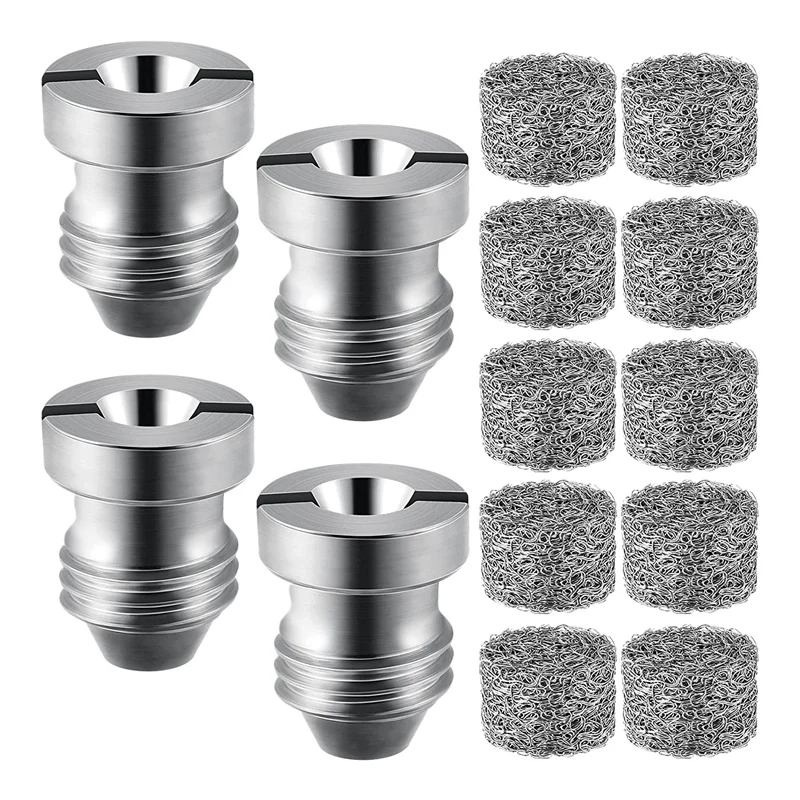 

14 Pcs 1.1 mm Foam Cannon Orifice Nozzle and Foam Maker Set, Thread Nozzle and Mesh Filter for Snow Foam Lance, 3000 PSI