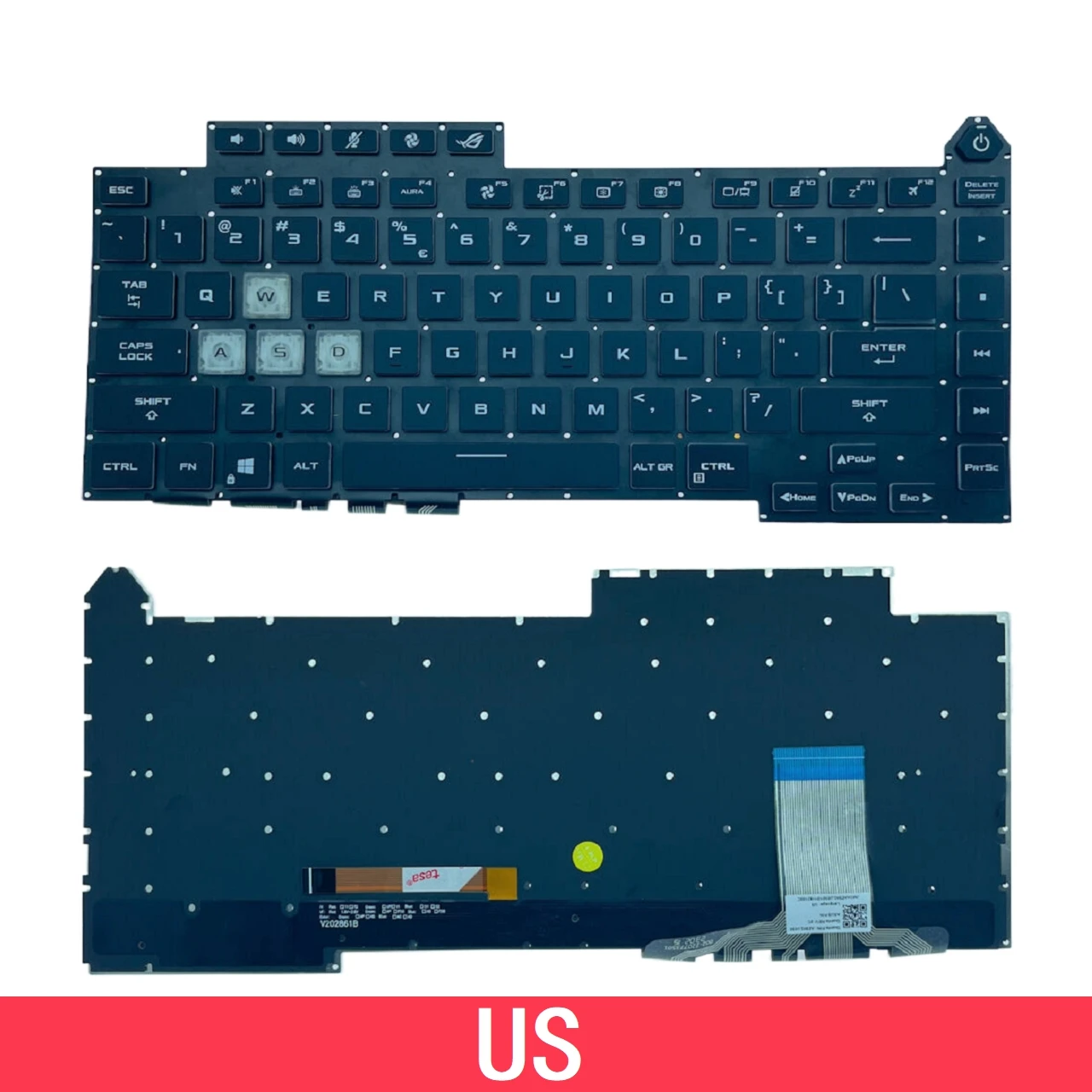 Для ASUS Rog Strix G15 G513 G513RW G513RC G513RM G513QR G513QE G513IM G513IE G513IC Замена клавиатуры ноутбука США с