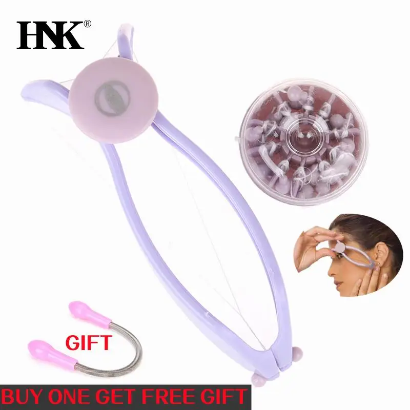 

Women Mini Facial Hair Remover Spring Threading Epilator Face Defeatherer Hair Removal DIY Makeup Beauty Tool for Cheeks Eyebrow