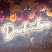drunk in love neon sign led custom neon light sign for wedding romantic decorations marriage proposal party home wall decor