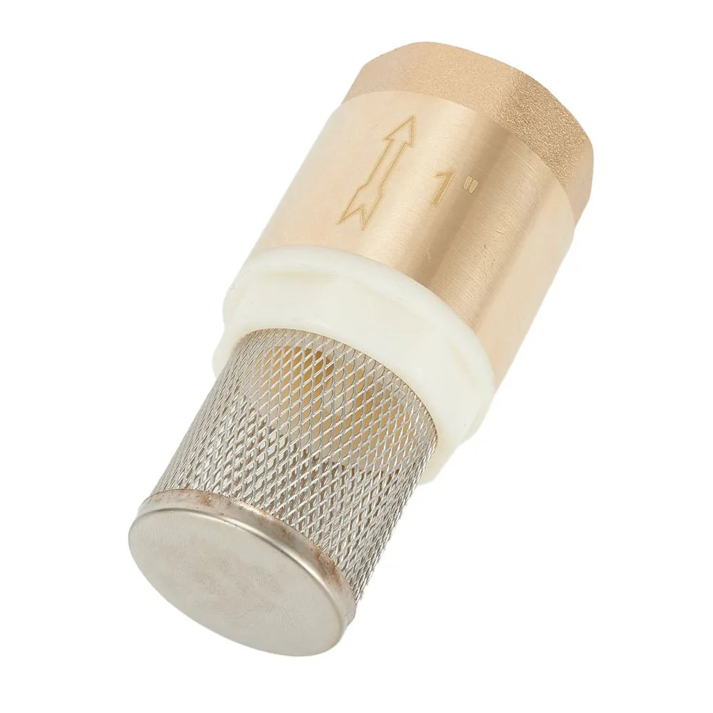 

1pcs Durable Home Parts Plumbing Accessories Home Improvement Foot Valve Valves Brass 1 Inch BSP Internal Thread