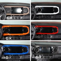 for toyota tacoma 2016 2020 center console dashboard air conditioner outlet frame cover decorative stickers car accessories