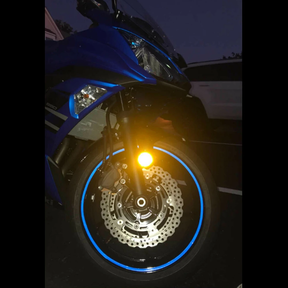 

SUV Reflective Rim Stripe 20Pcs set Stickers Motorcycles Car Wheel Tape Bicycles