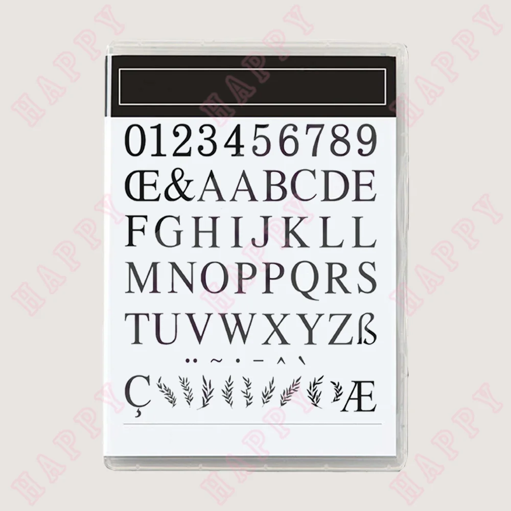 

New Arrival Clear Stamps Alphanumeric Characters For Diy Scrapbooking Diary Decoration Paper Craft Embossing Template Handmade