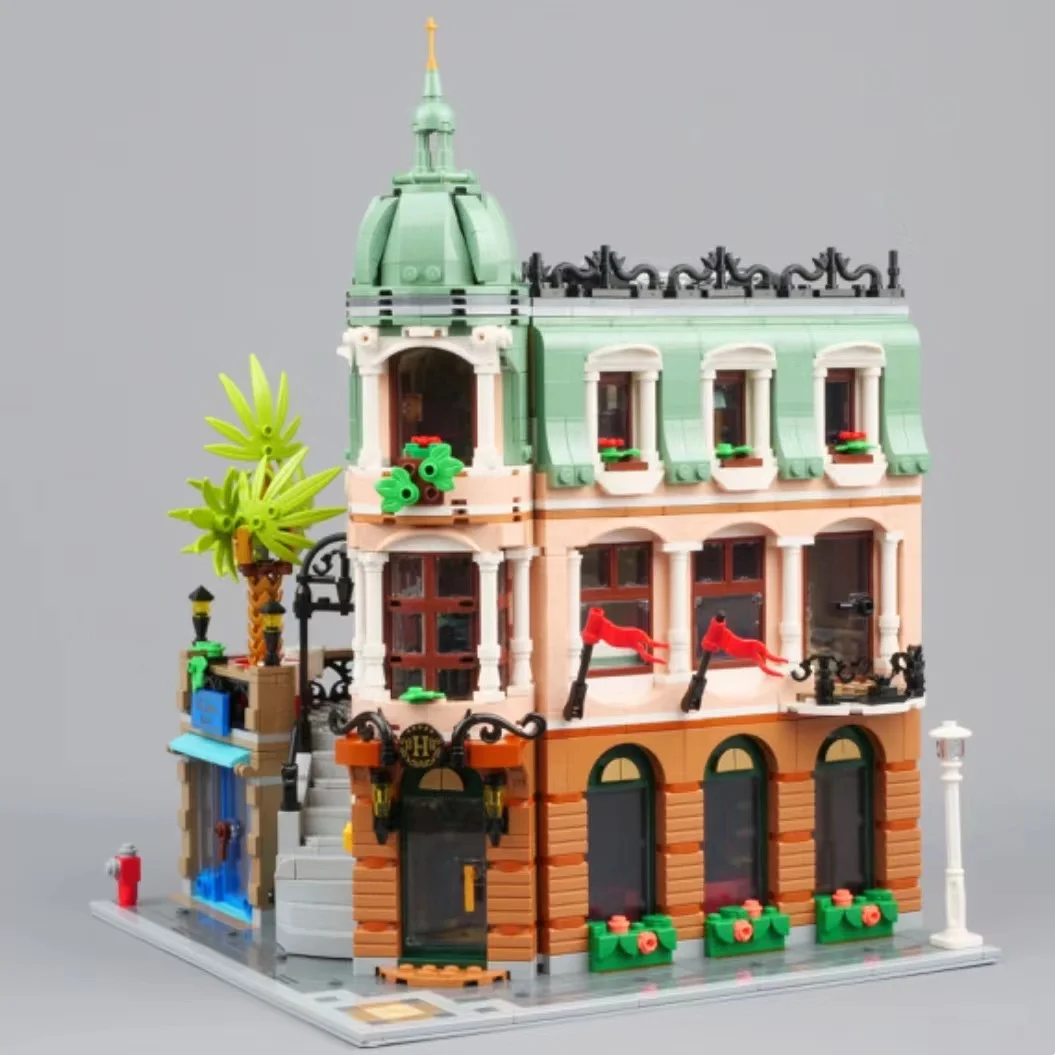 

Creatoring Expert Boutique Hotel Police Station Home Alone Town Hall Modular Building Blocks Toys Christmas Gifts Bricks 10297