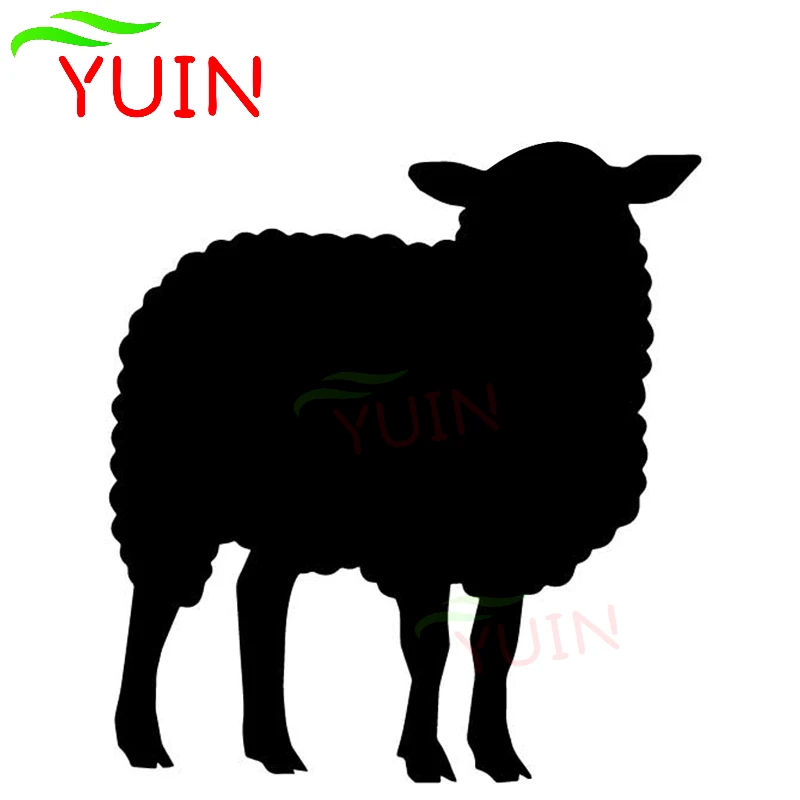 

YUIN Sheep Graphic Car Decals Fashion Trunk Decoration Personalized PVC Waterproof Sunscreen Stickers Can Be Customized Color
