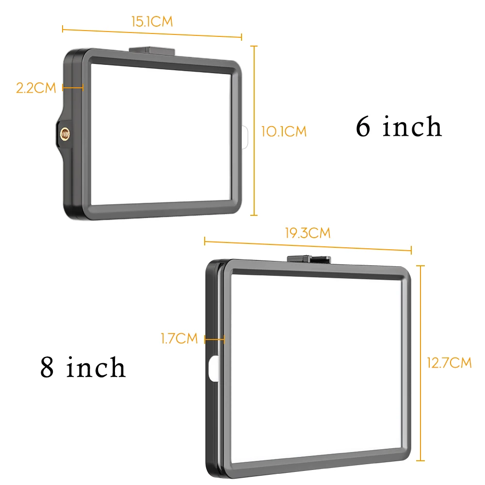 SH 6 inch LED Video Light For Live Streaming Photo Studio Panel Photography Dimmable Flat-panel Fill Lamp 3300-5600K - купить по