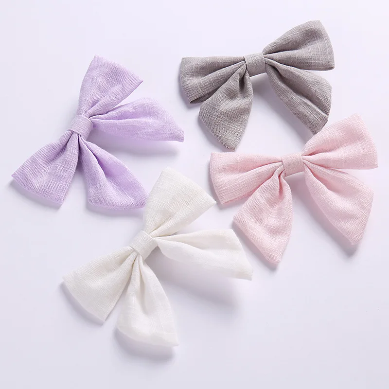 

Baby Hair Clips For Kids Hairpins Butterfly Bow School Girl Barrette Cotton