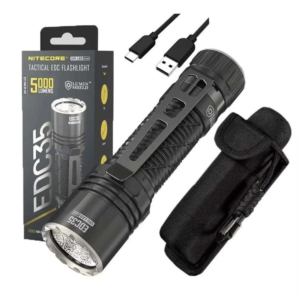 Nitecore EDC35 Перезаряжаемый фонарик EDC USB-C 5000 люмен NiteLab UHi Светодиодный с