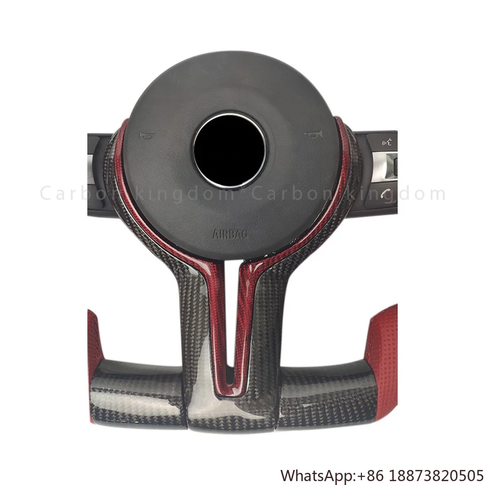 Руль из алькантары и углеродного волокна Carbon Kingdom для BMW I8 I3