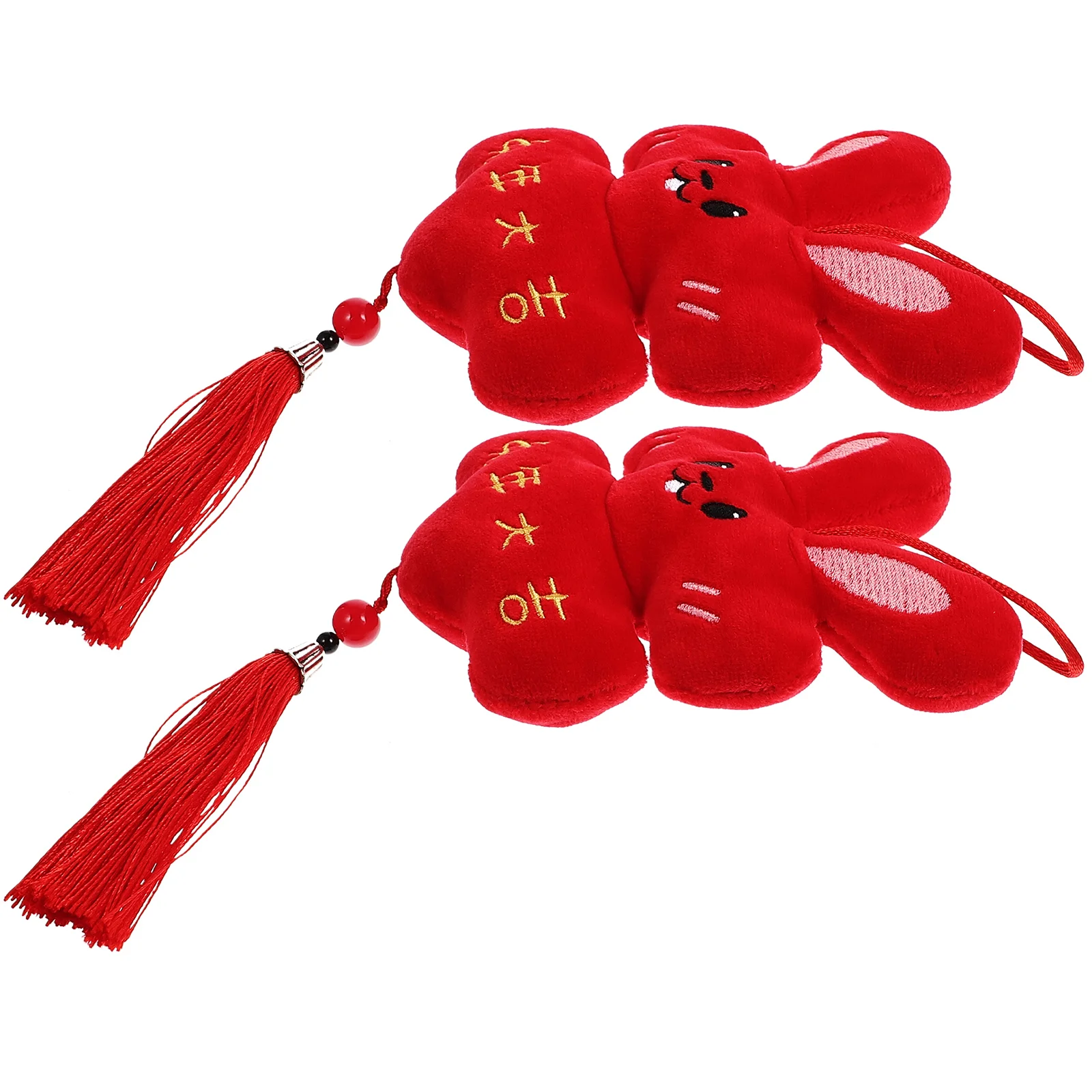 

Rabbit Year Chinese Hanging Newpendant Plush Ornamenttree Mascot Animal Ornaments Decorations Bunny Decor Christmas Happy Zodiac