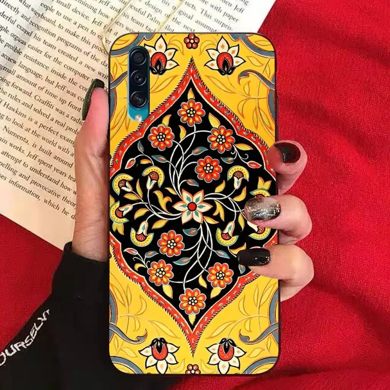 Persian carpet Floral pattern Phone Case for Samsung A51 01 50 71 21S 70 31 40 30 10 20 S E 11 91 A7 A8 2018