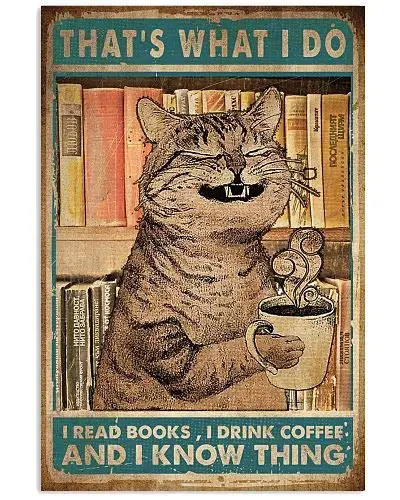 

That's What I Do Metal Tin Sign Vintage Aluminum Sign for Home Coffee 12 X 8 Inches