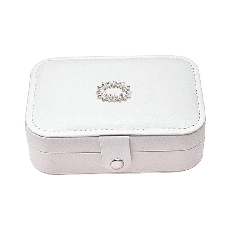 Women's PU Leather Jewelry Organizer Display Travel Jewelry Case Boxes Luxury Girls Storage Jewelry Box Holder Gifts New Arrival