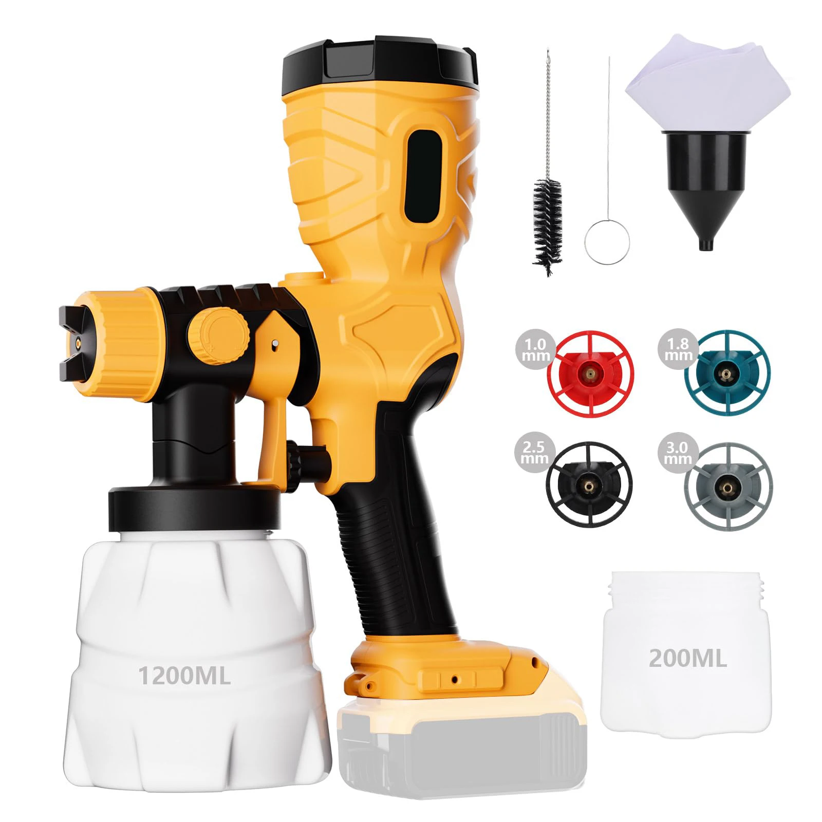 

Беспроводной пистолет-распылитель Beytvyow желтый для Dewalt 20В