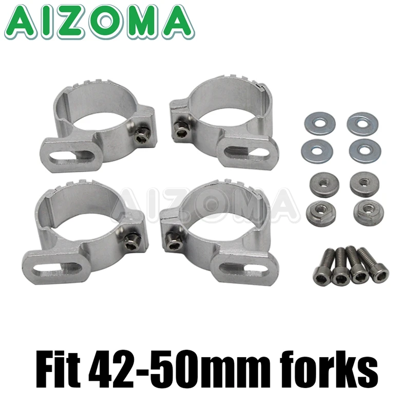 

1 комплект мотоциклетная четверть фара обтекатель лобовое стекло 35-50 мм 45 мм 49 мм вилка зажим Крепление для Harley Sportster XL 883 1200 Dyna