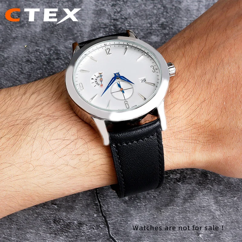 19mm 20mm 21mm New Stlye Genuine Leather Watch Bands For Jaeger-LeCoultre Master Series Waterproof Strap Black Brown Bracelet