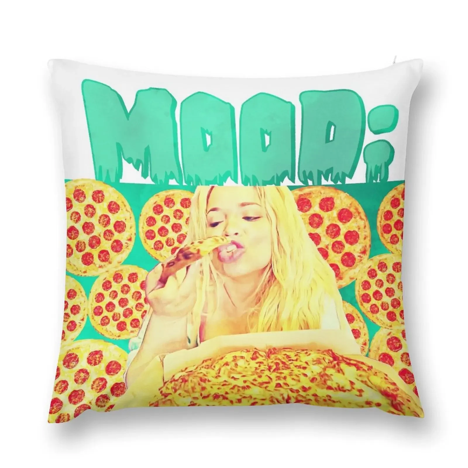 Настроение: Триш ест пиццы декоративная подушка роскошный чехол для подушки