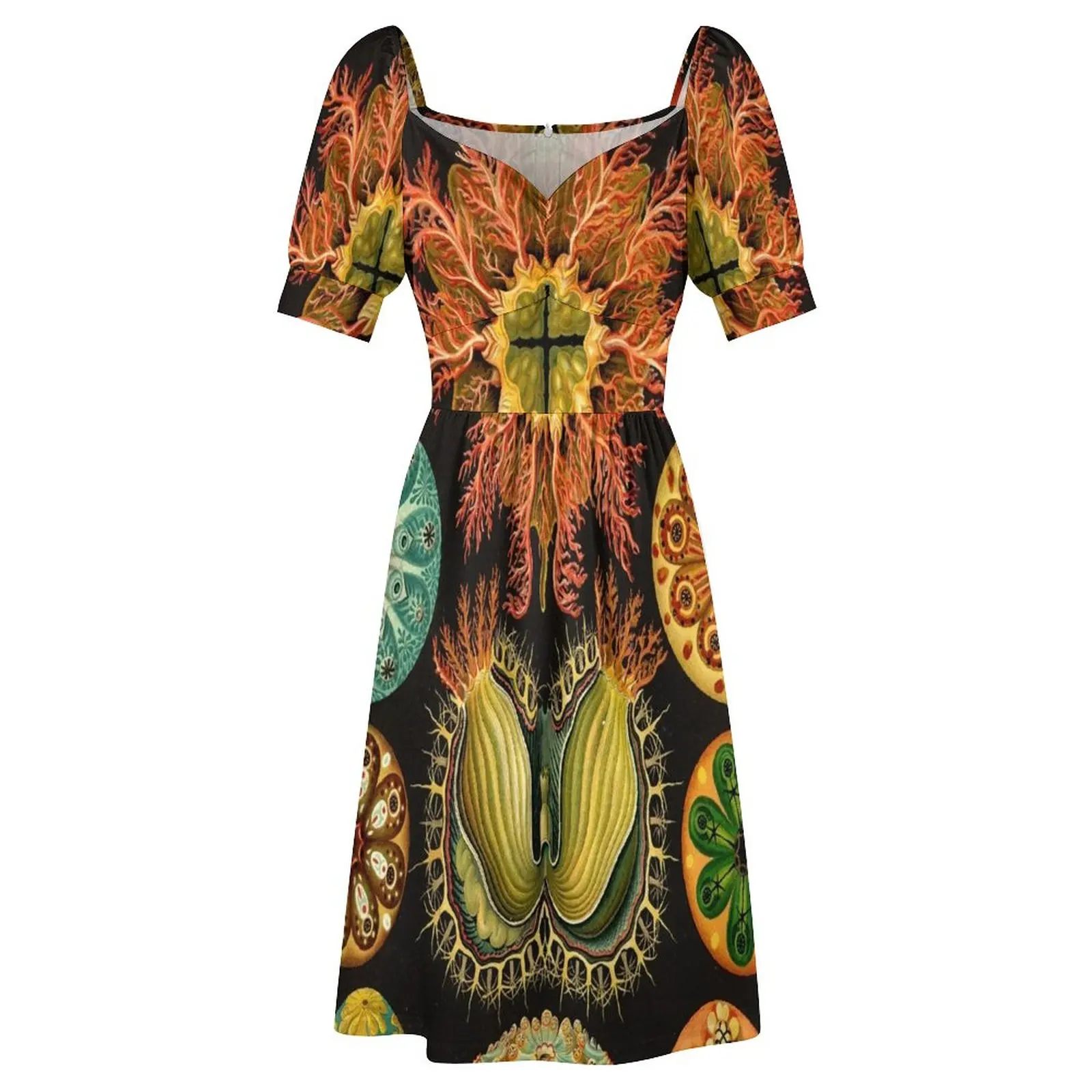 Платье без рукавов асцениа-Эрнста Haeckel длинные витые платья женская одежда