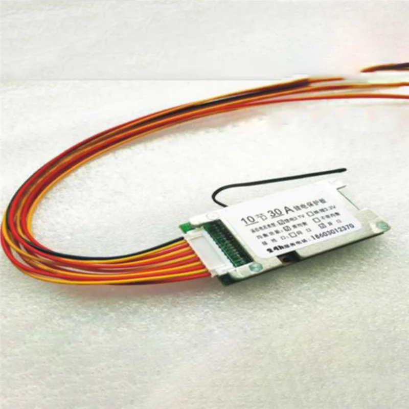 10S 36V 30A Плата защиты аккумулятора Li-Ion Cell 18650 Защита печатной платы BMS
