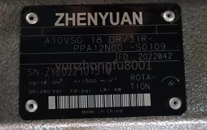 A10VSO A10VSO18 A10VSO18DR Гидравлический поршневой насос A10VSO18DR/31R-PPA12N00-S0109