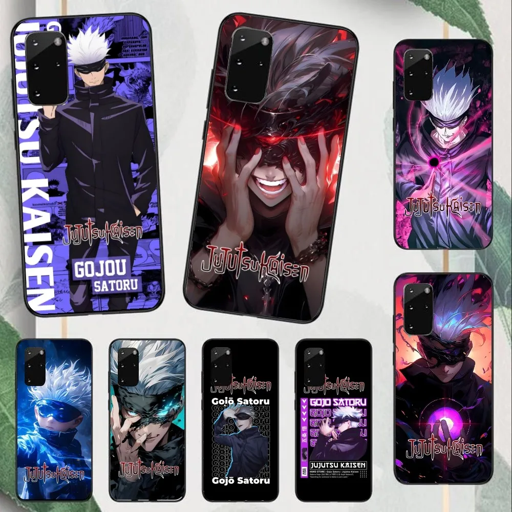 JJK Satoru Gojo Чехол для мобильного телефона Samsung Note 9 10 20 Plus Pro Ultra J6 J5 J7 J8 черный мягкий