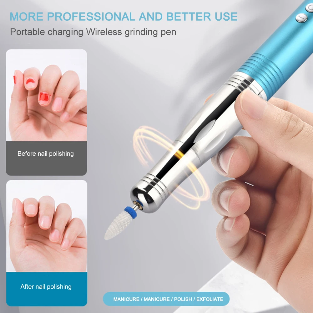 

20000 RPM Electric Nail Drill Machine For Manicure Milling Cutter Set For Gel Polishing Nail Drill Pen Salon Nail Equipment