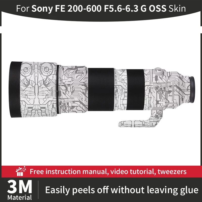 Для Sony FE 200-600 мм F5 6-6 3 G OSS объектив 200 600 кожа против царапин наклейка на камеры